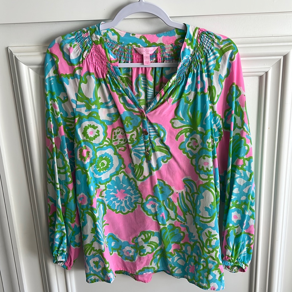Lilly Pulitzer Elsa Silk Blouse